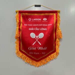 Cờ lưu niệm cầu lông in theo yêu cầu