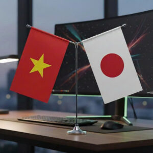 Cờ để bàn chân kim loại