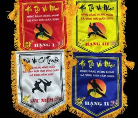 Cờ hội thi võ thuật mừng xuân