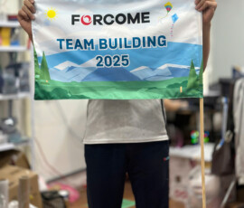 Cờ treo in nội dung team building cỡ nhỏ Cờ treo in nội dung team building cỡ nhỏ